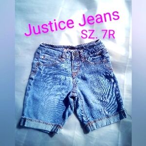 LAST CHANCE, GONE 2/20/26 Justice Distressed Bermuda Shorts 7R